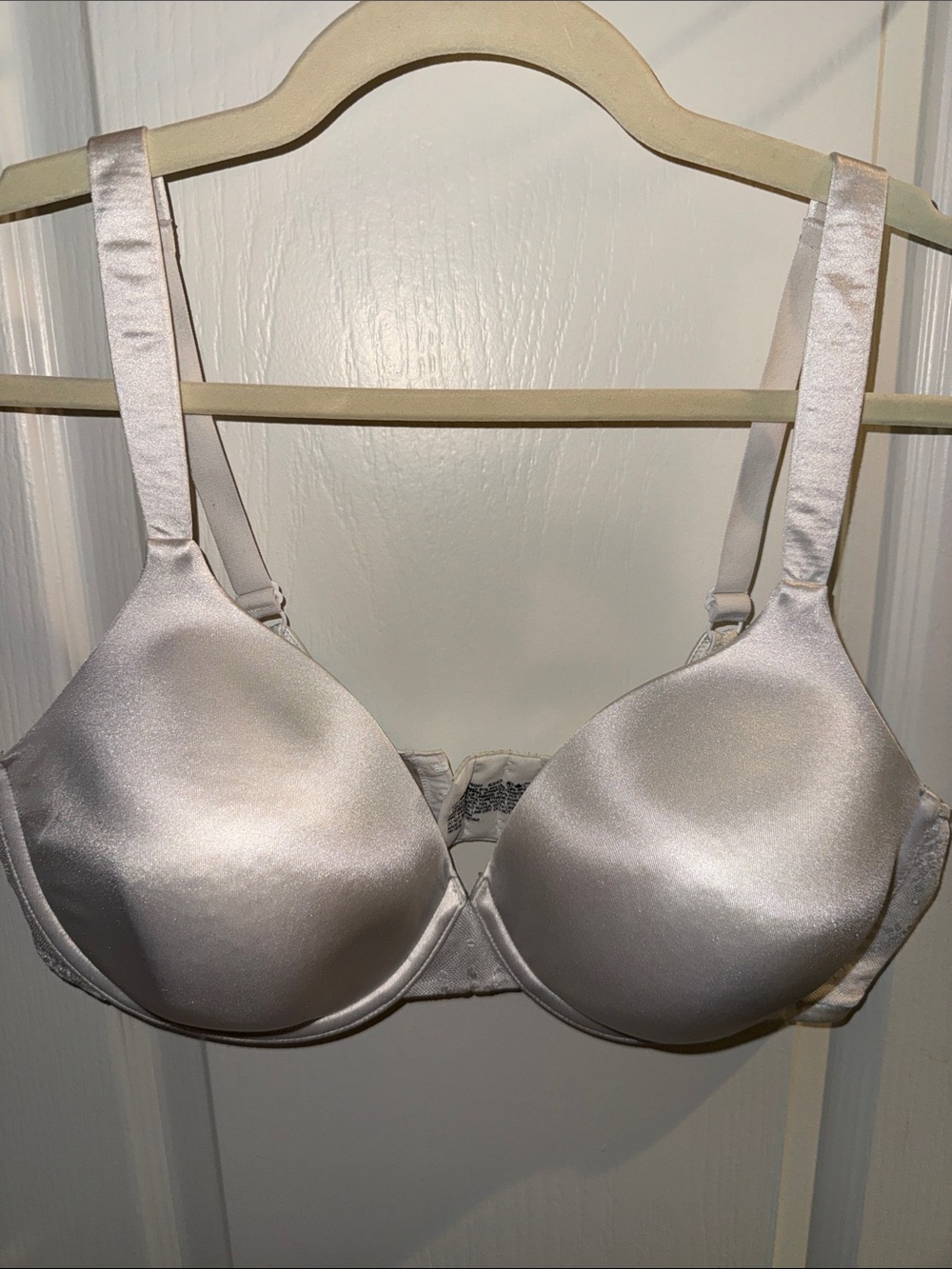 Bali Satin Light Silver T-Shirt Bra